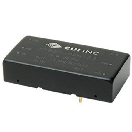 CUI INC DC to DC Converter, 48V DC to 5/ -5V DC, 20VA, 0 Hz PYB20-Q48-D5